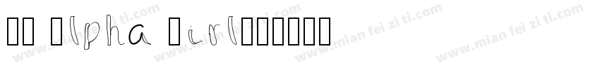 CK Alpha Girl字体转换